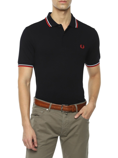 

Fred Perry Men Navy Blue Polo Collar Slim Fit Outdoor T-shirt