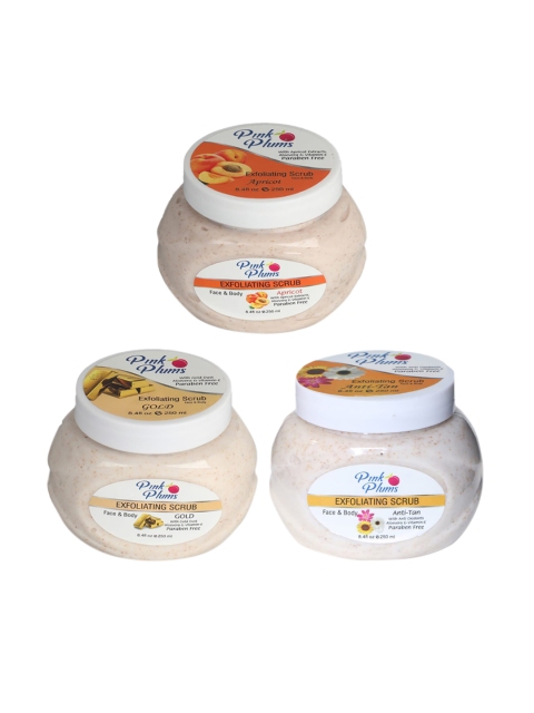 

Pink Plums Multi Set of 3 Exfoliating Scrub 250 Ml