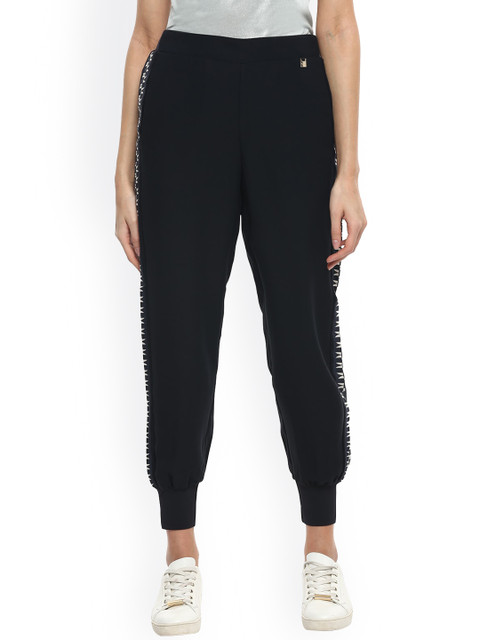 

Ted Baker Women Navy Blue Solid Cotton Joggers