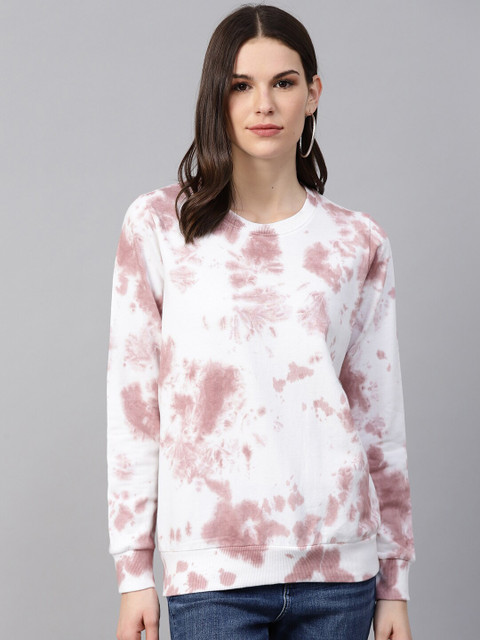 

plusS Women White Printed Sweatshirt