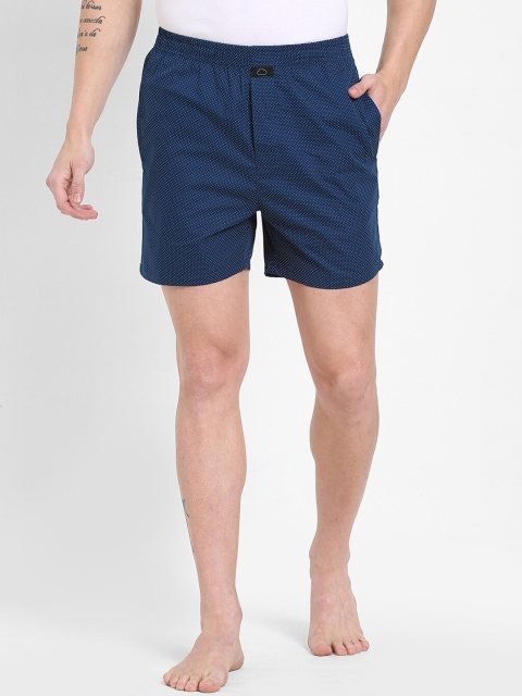 

Sweet Dreams Men Navy-Blue & White Printed Boxers MB-1682AV CO