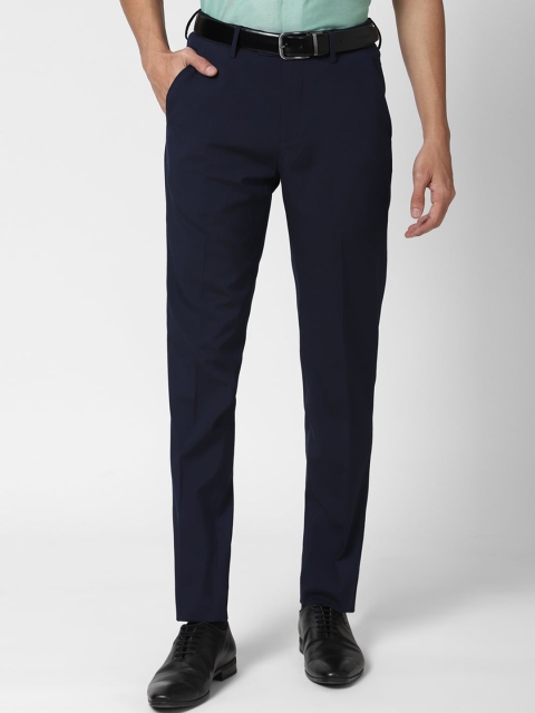 

Peter England Men Navy Blue Slim Fit Formal Trousers