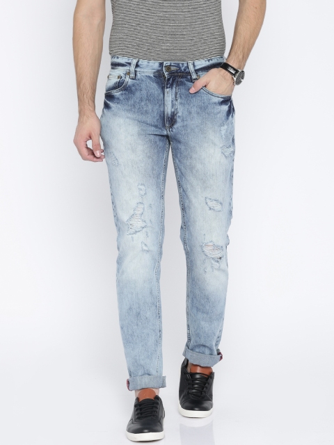 

Roadster Men Blue Slim Fit Mid Rise Mildly Distressed Jeans