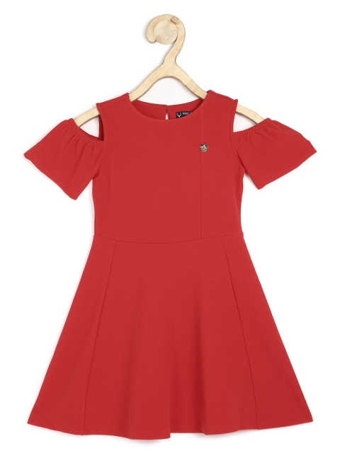 

Allen Solly Junior Girls Red Fit & Flare Dress