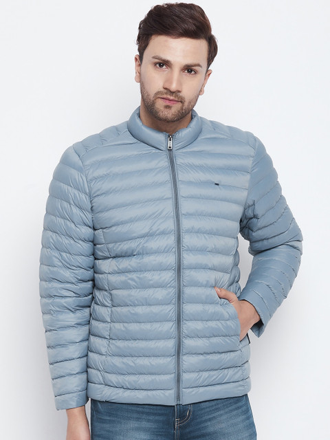 

Okane Men Blue Lightweight Outdoor Puffer Jacket