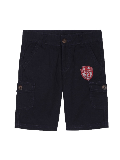 

Cherokee Boys Black Mid Rise Cargo Shorts