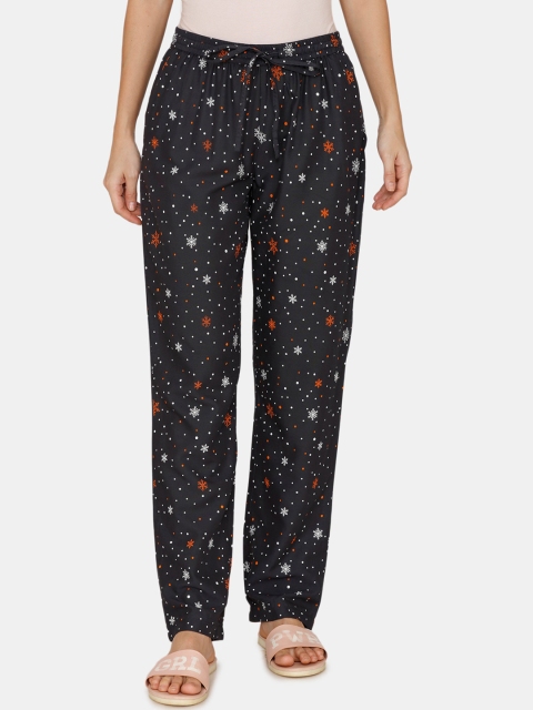 

Zivame Navy Blue Printed Lounge Pant