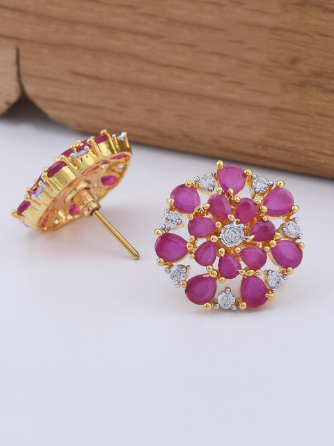 

Tistabene Red Contemporary Studs Earrings
