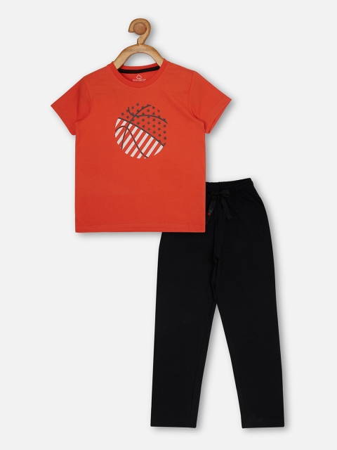 

Sweet Dreams Boys Red & Brown Night suit