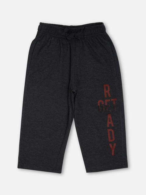 

Sweet Dreams Boys Charcoal Typography Printed Shorts