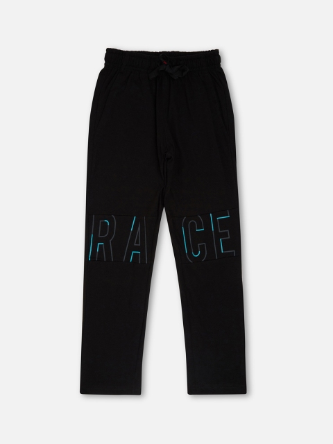 

Sweet Dreams Boys Black & Blue Printed Cotton Lounge Pants