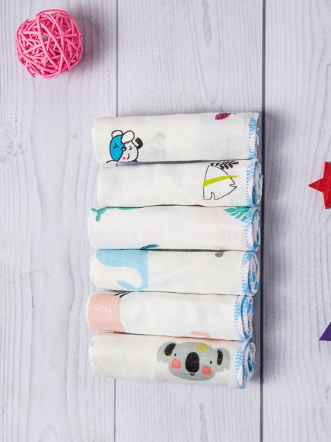 

Baby Moo Kids Pack Of 6 Multi Printed Napkins