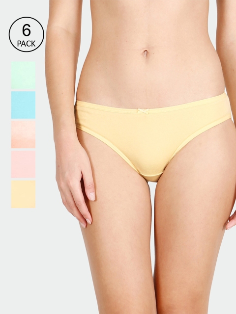 

Lux Cozi Pack of 6 Solid Assorted Briefs