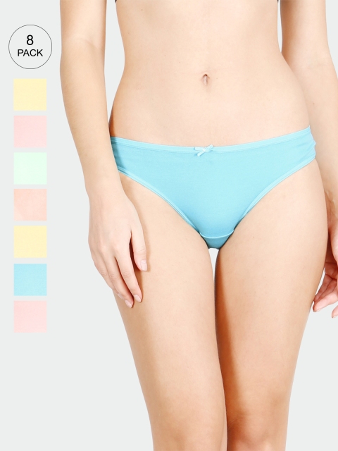 

Lux Cozi Women Assorted Pack of 8 Solid Briefs COZIHER_PTY_TEENS_AST_8PC