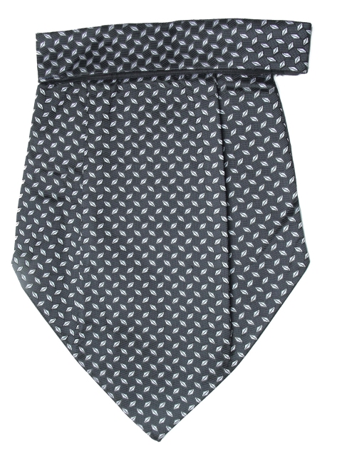 

Calvadoss Men Black & White Woven Design Cravat
