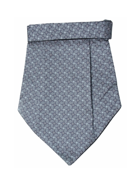 

Calvadoss Men Grey & Blue Woven Design Cravat