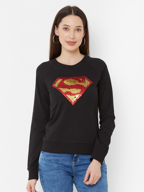 

Kraus Jeans Women Black Printed T-shirt