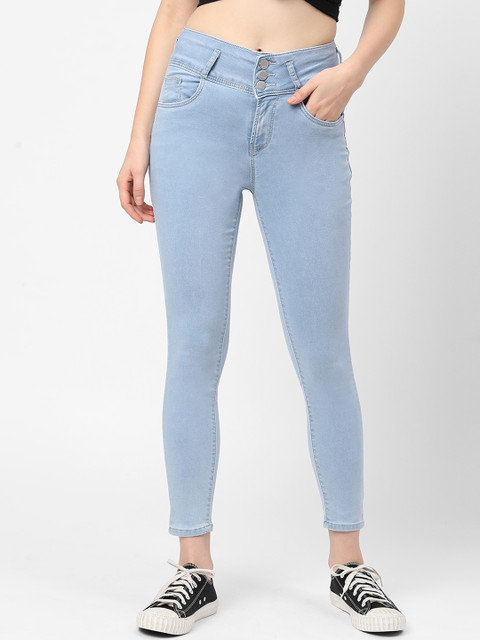

Kraus Jeans Women Blue Skinny Fit High-Rise Stretchable Jeans