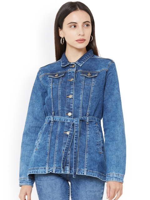 

Kraus Jeans Women Blue Washed Longline Denim Jacket