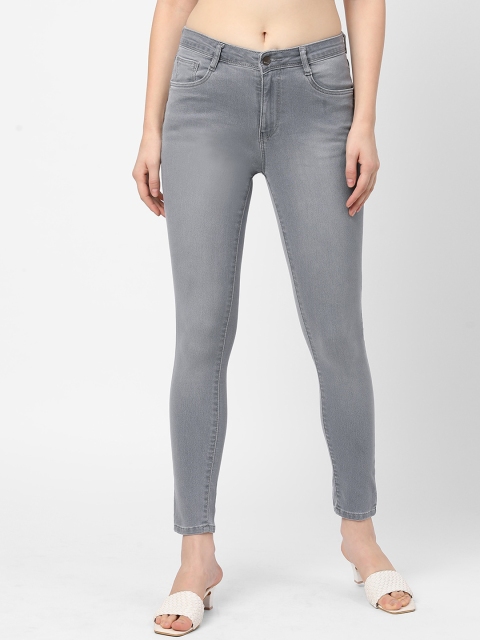 

Kraus Jeans Women Grey Skinny Fit Light Fade Stretchable Jeans