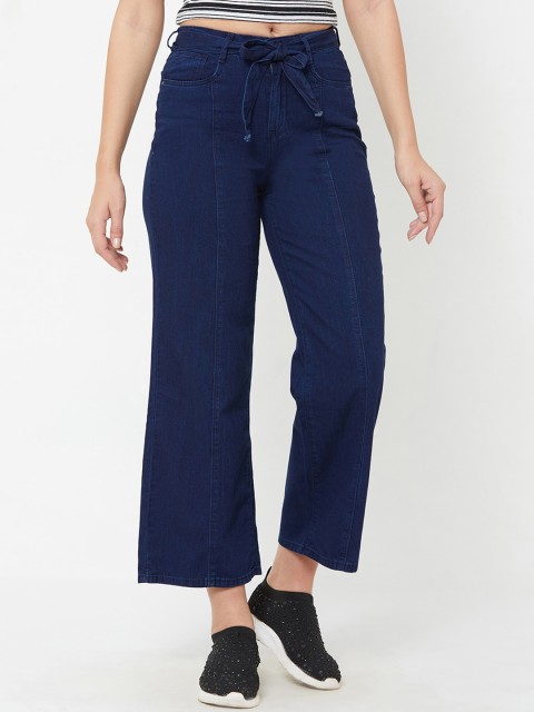 

Kraus Jeans Women Blue Wide Leg High-Rise Jeans