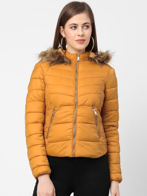 

Kraus Jeans Women Mustard Puffer Jacket