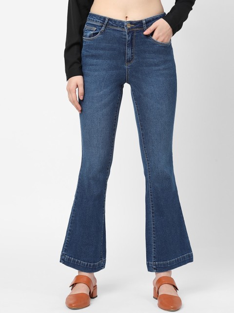 

Kraus Jeans Women Blue Bootcut Light Fade Stretchable Jeans