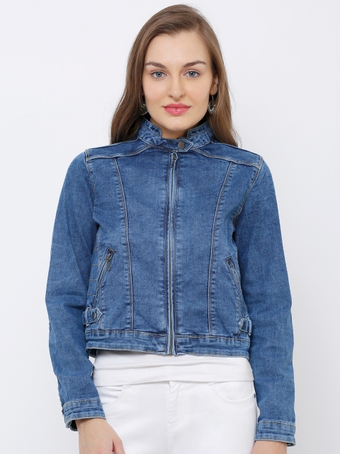 

Kraus Jeans Women Blue Washed Denim Jacket