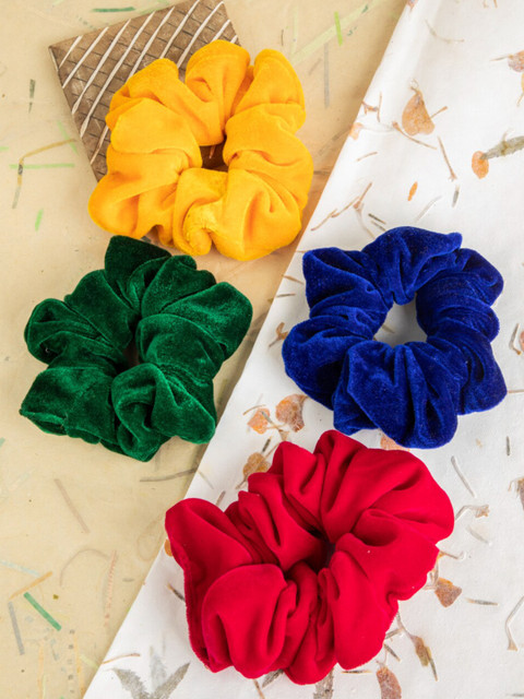 

DEEBACO Women Assorted Set of 4 Ponytail Holders