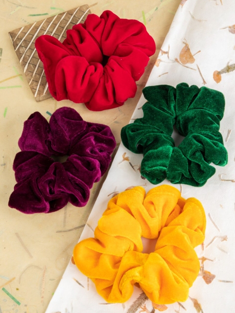 

DEEBACO Set Of 4 Women Multi-Colored Ponytail Holders