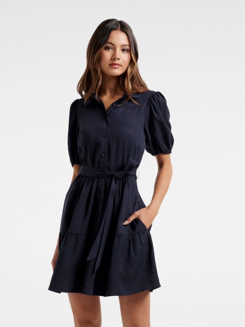 

Forever New Navy Blue Shirt Dress
