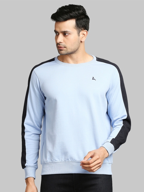 

Parx Men Blue Solid Sweatshirt