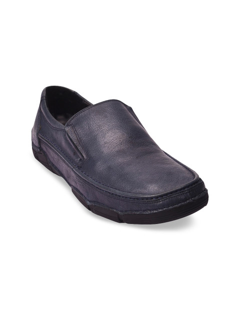 

Pavers England Men Navy Blue Leather Slip-On Sneakers