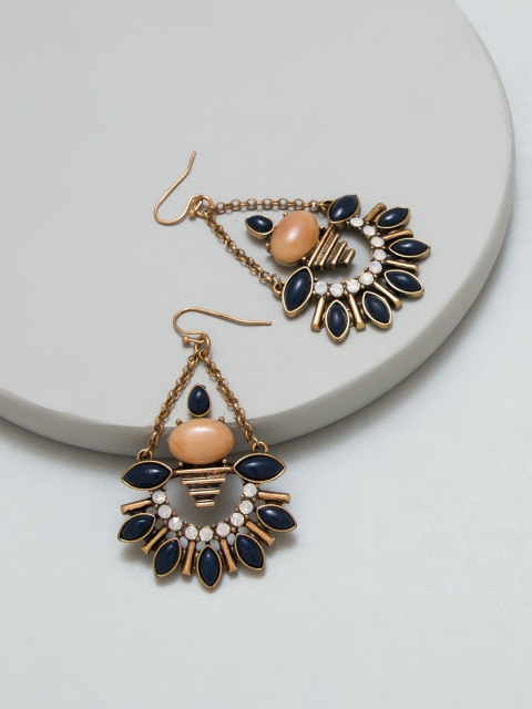 

Pipa Bella Navy Embellished Drop Earrings, Navy blue