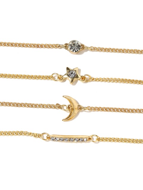 

Pipa Bella Set of 5 Gold-Toned Bracelets