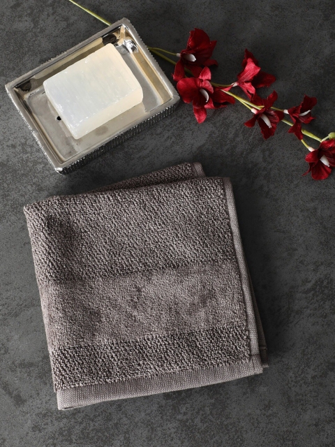 

Pure Home and Living Grey Set of 8 Face Towels