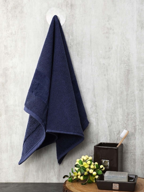 

Pure Home and Living Set of 4 Blue 550GSM Cotton Hand Towel