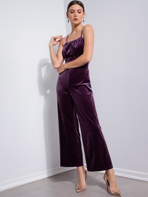 

ZALORA OCCASION Purple Basic Jumpsuit