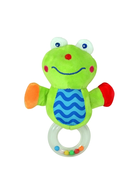 

Instabuyz Infant Kids Green & Blue Soft Baby Rattle & Development Toy
