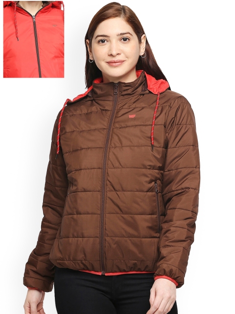 

Zeel Women Brown Lightweight Padded Reversible Jacket