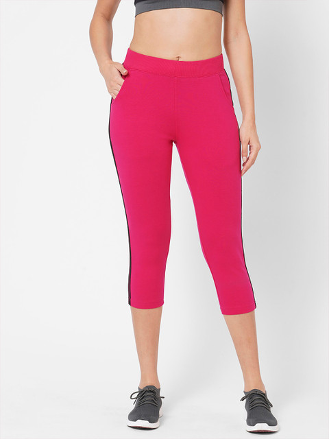 

Sweet Dreams Women Pink & Black Capris