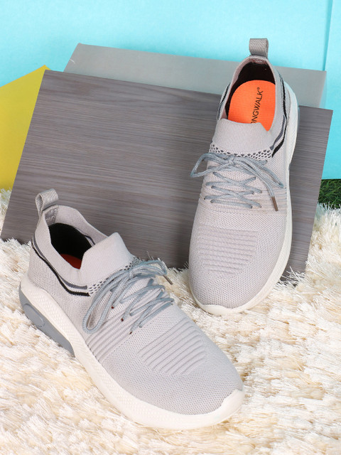 

Longwalk Women Grey Mesh Walking Non-Marking Shoes