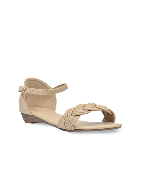 

Jove Women Beige Open Toe Flats