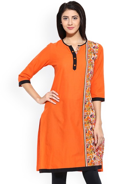 

Evam Orange Printed Kurta