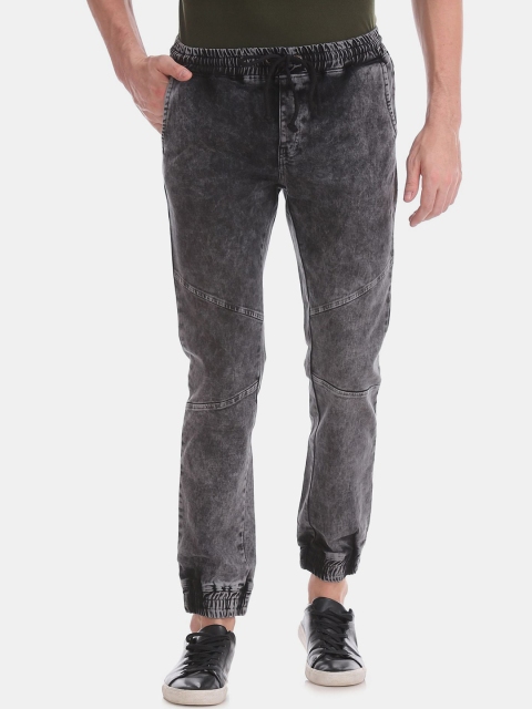 

Colt Men Black Heavy Fade Acid Wash Jogger Jeans