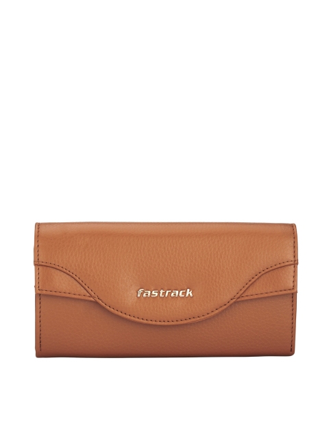 

Fastrack Women Tan Textured Envelope Wallet