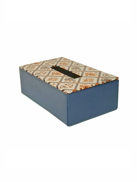 

IMARS Blue & Beige Printed Tissue Box