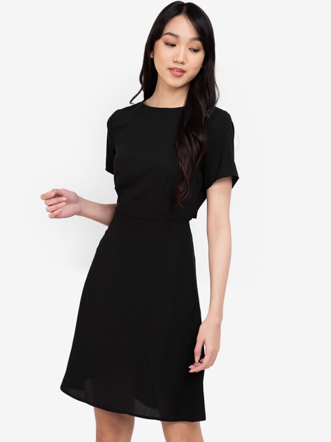 

ZALORA BASICS Black A-Line Dress
