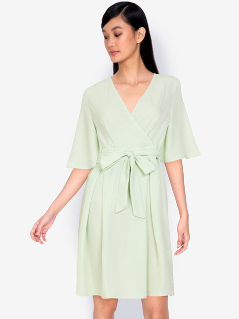 

ZALORA BASICS Green A-Line Dress