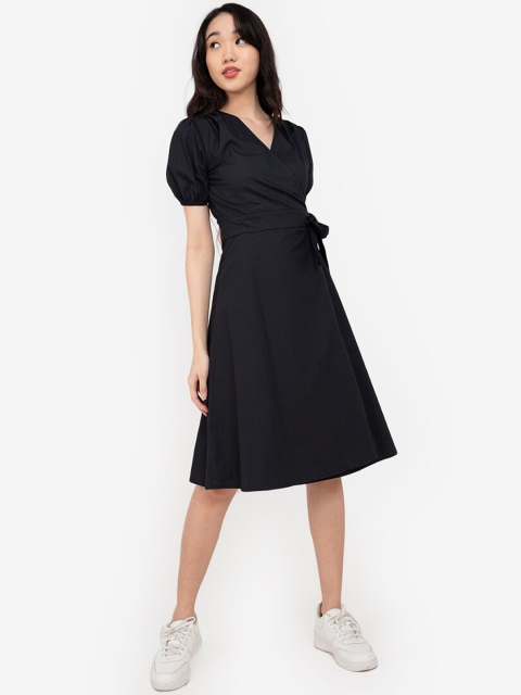 

ZALORA BASICS Black A-Line Dress